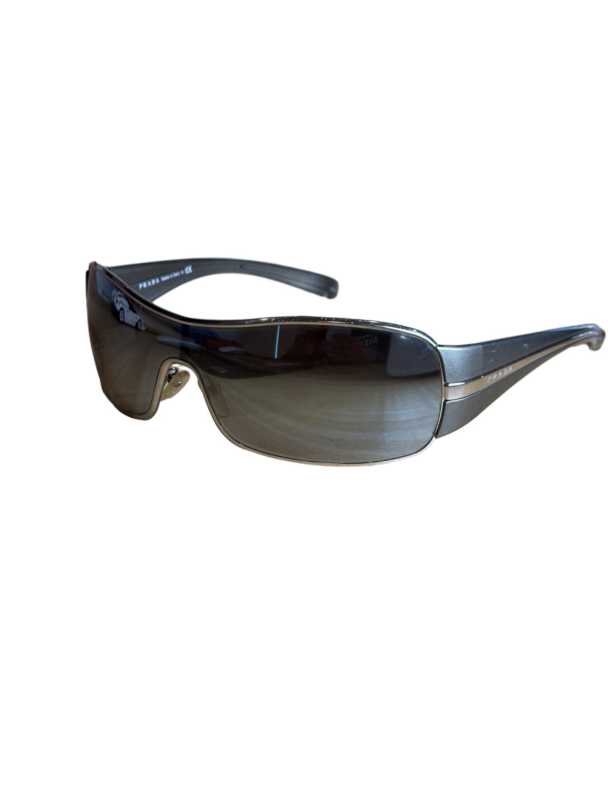 Vintage Y2K Prada Shield Wrap Sunglasses Sport Visor Unisex Eyewear