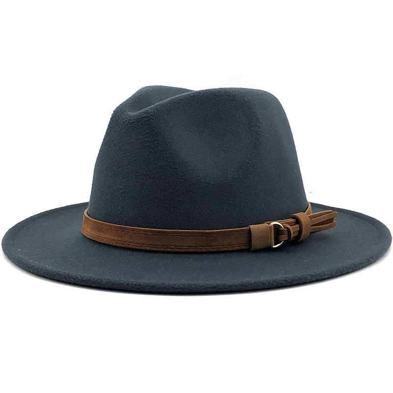 Fedora Hat Classical Wide Brim Gangster Cap Men Women Vintage Trilby Panama Hats