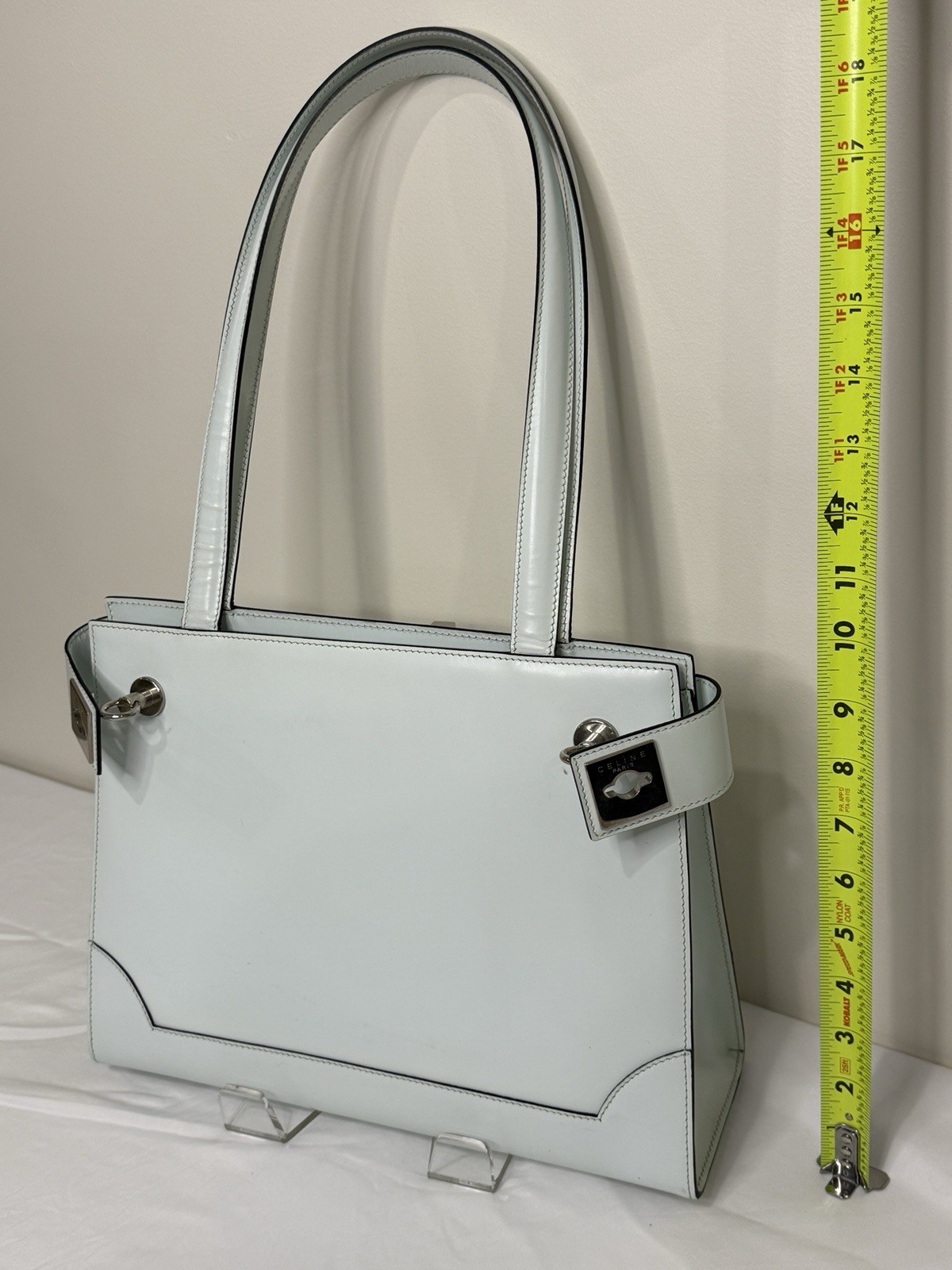 Vintage Celine Leather Top Handle Bag