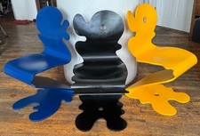 VERNER PANTON Pantonic Chairs, Rare Set of 3, Molded Plywood. REAL MCM!!