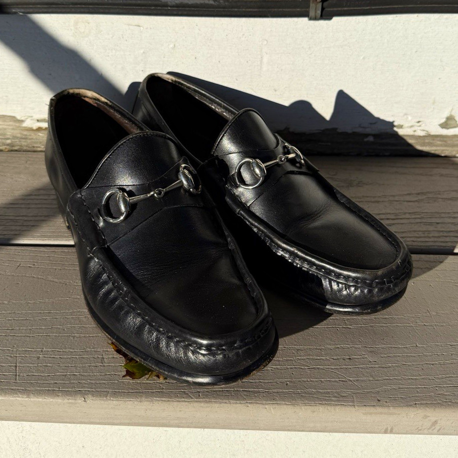 VTG Gucci 1953 Horsebit Loafer 9E Tom Ford Era! Silver Bit Vibram