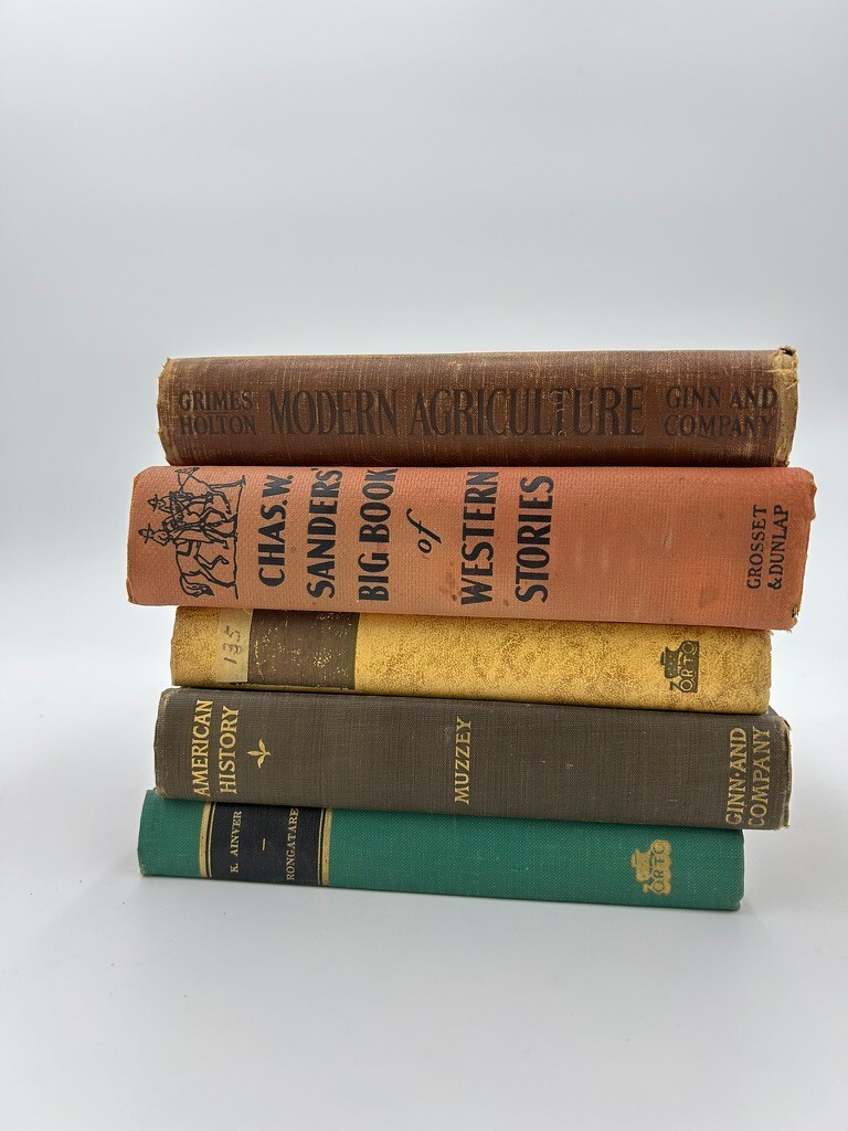 Lot of 5  Antique-Vintage Hardcover Vintage Book (mix of vintage)