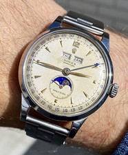 Very rare Rolex 8171 “ Padellone “ MoonPhase stainless steel from 1949/1951