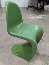 4 Green Vintage Panton S Chairs Mid Century Retro Modern Furniture