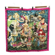 Hermes Vintage Rare scarf Carre 90 FAIRYTALES  Silk  from japan