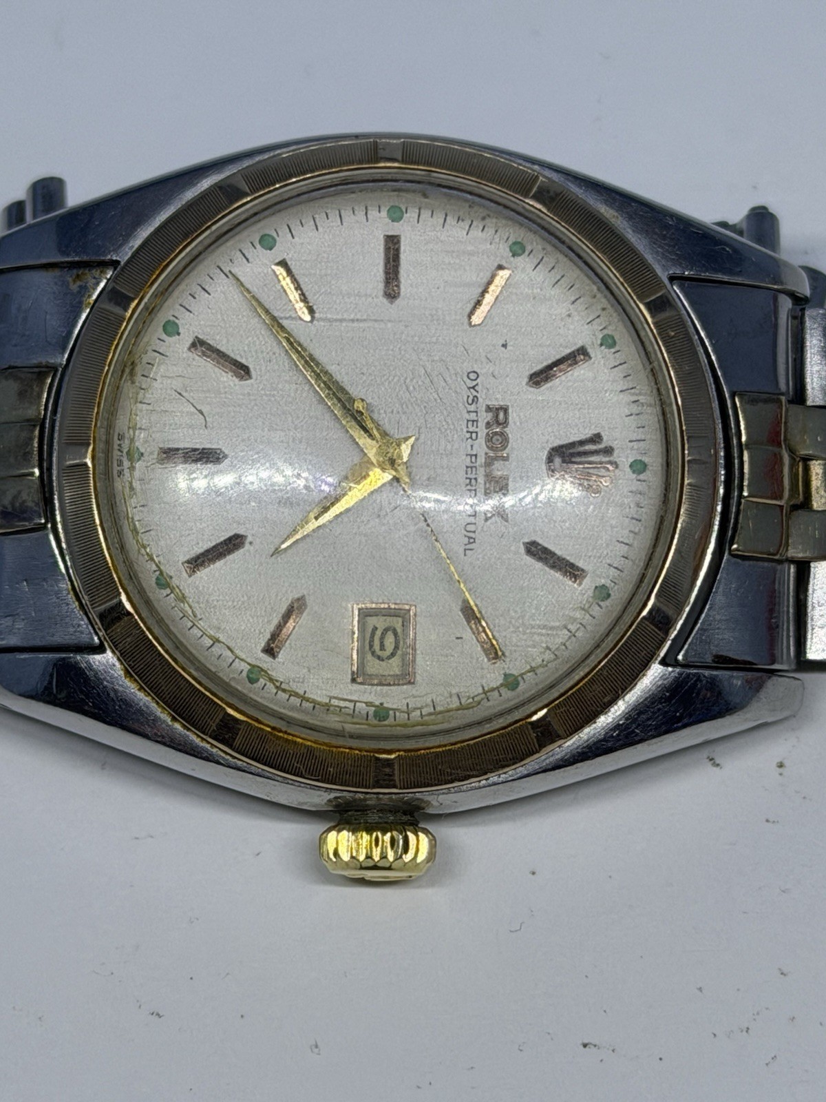 Rare Vintage Rolex 6105 Big Bubbleback Ovettone Men's Watch