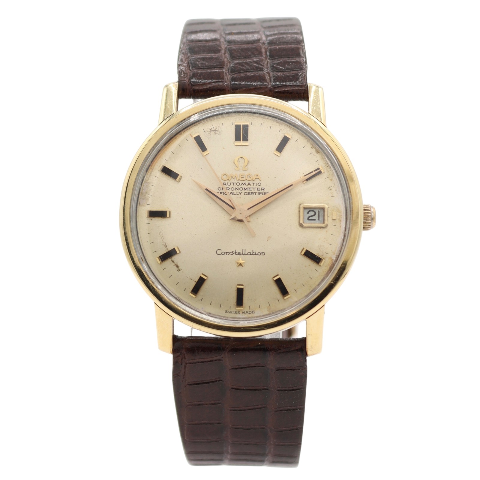 Vintage 1967 Omega Constellation Automatic Wristwatch 564 Gold Capped 168.018