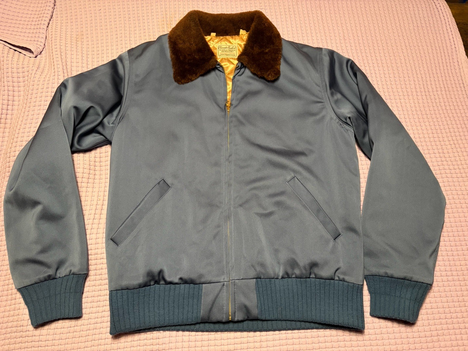Levi’s Climate Sealed Bomber jacket Vintage LVC 60s Sherpa Small coat 