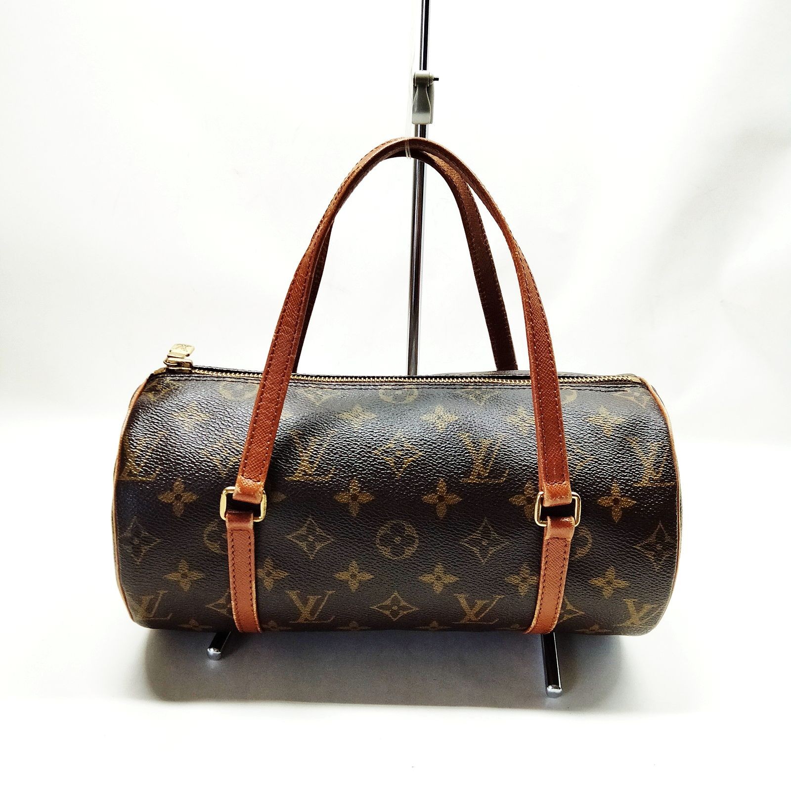 Louis Vuitton Papillon 26 Monogram Brown Canvas Leather Hand Bag France 4535776