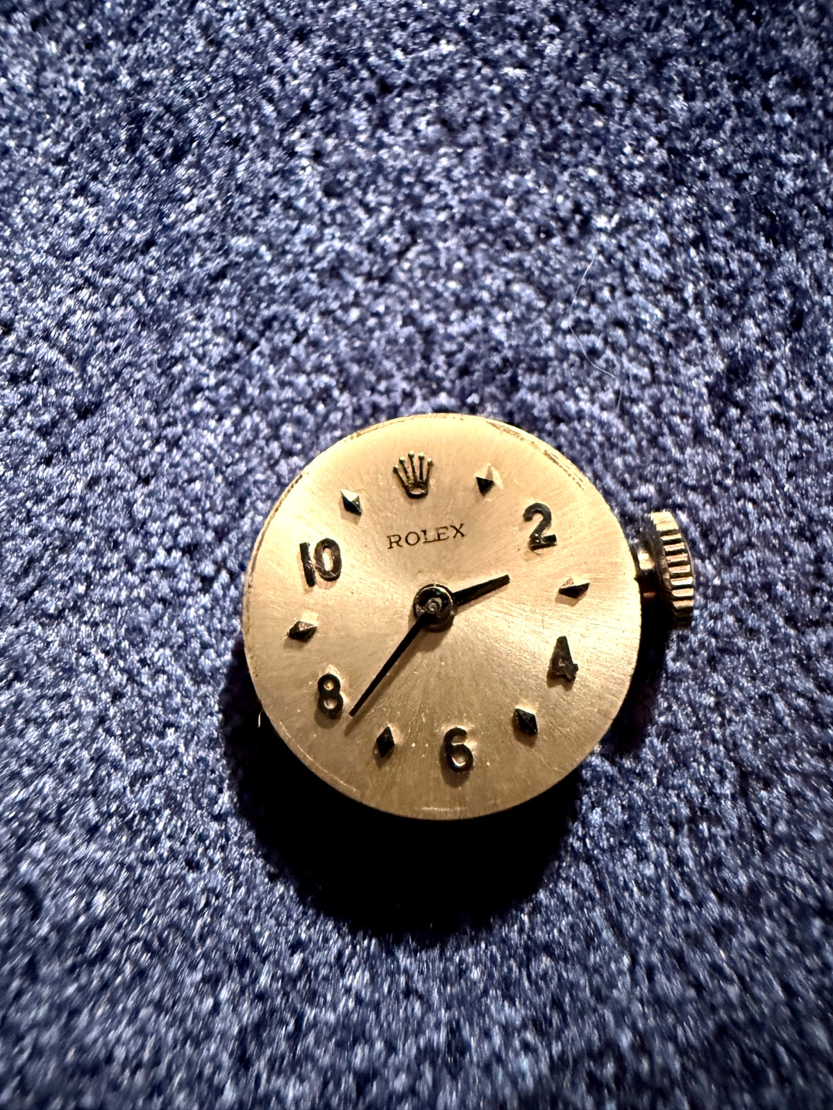Rolex 18 Jewels Vintage Champagne Dial Movement 1400 Running