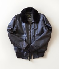 Vtg 1950s Avirex Jacket Mens 42 Leather Fur Collar G-1 US Navy Flight Bomber USA