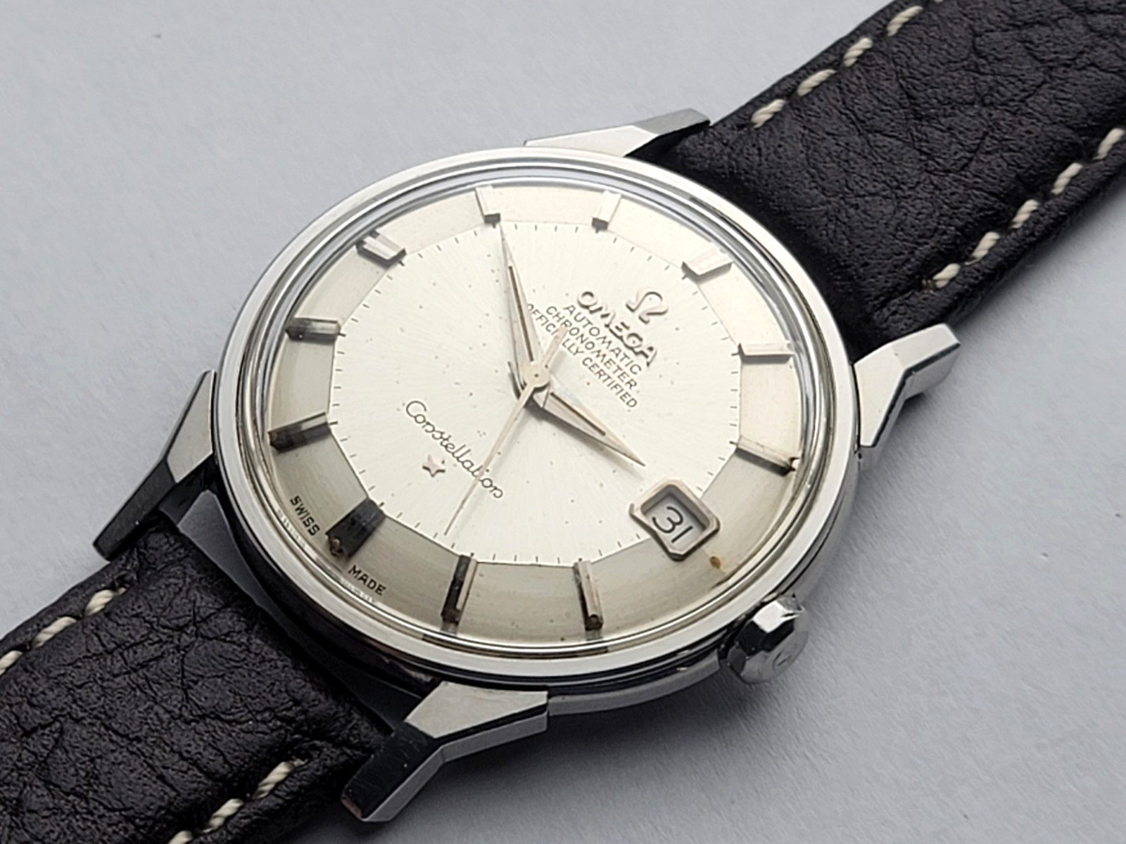 Vintage Stainless steel Omega Constellation Pie-Pan 168-005 cal 561 .SERVICED.