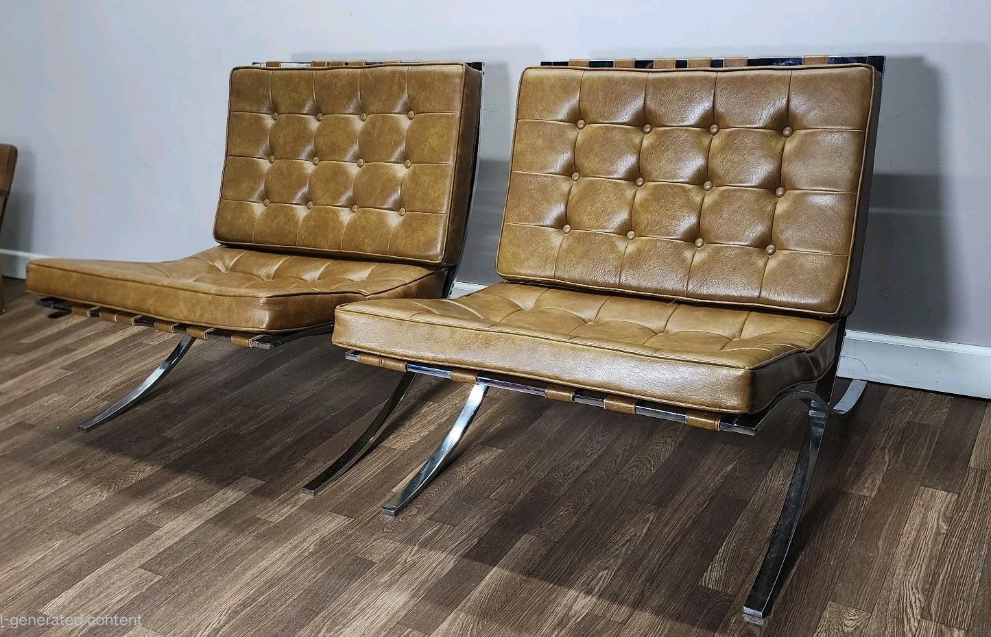 Vintage Barcelona Style Replica Chairs - Sold As A Pair or Individually