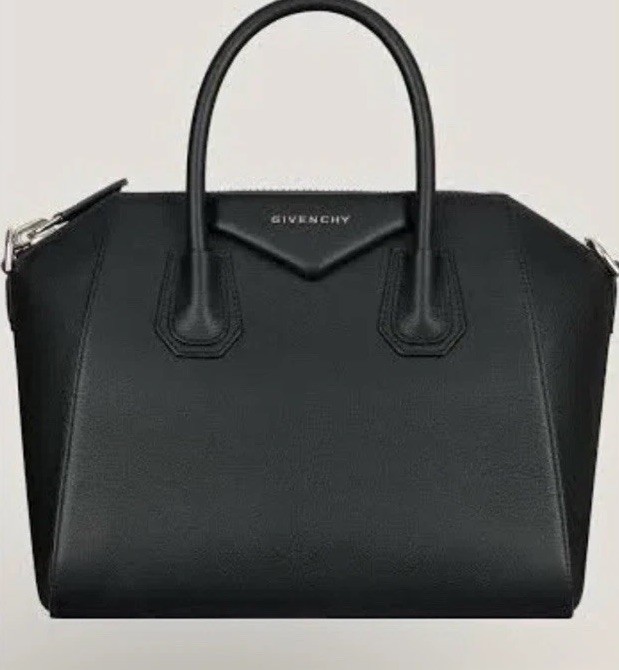 Givenchy Antigona Black Medium Satchel Top Handle Detachable Strap Zip