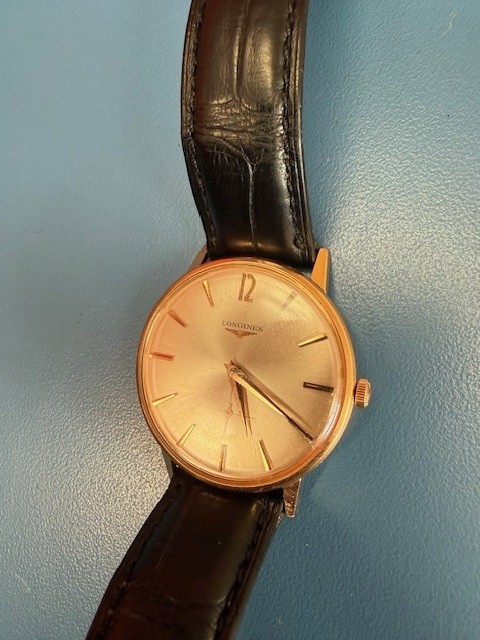 Longines Vintage 1960s Manual Wind 34mm White Dial Small Sec