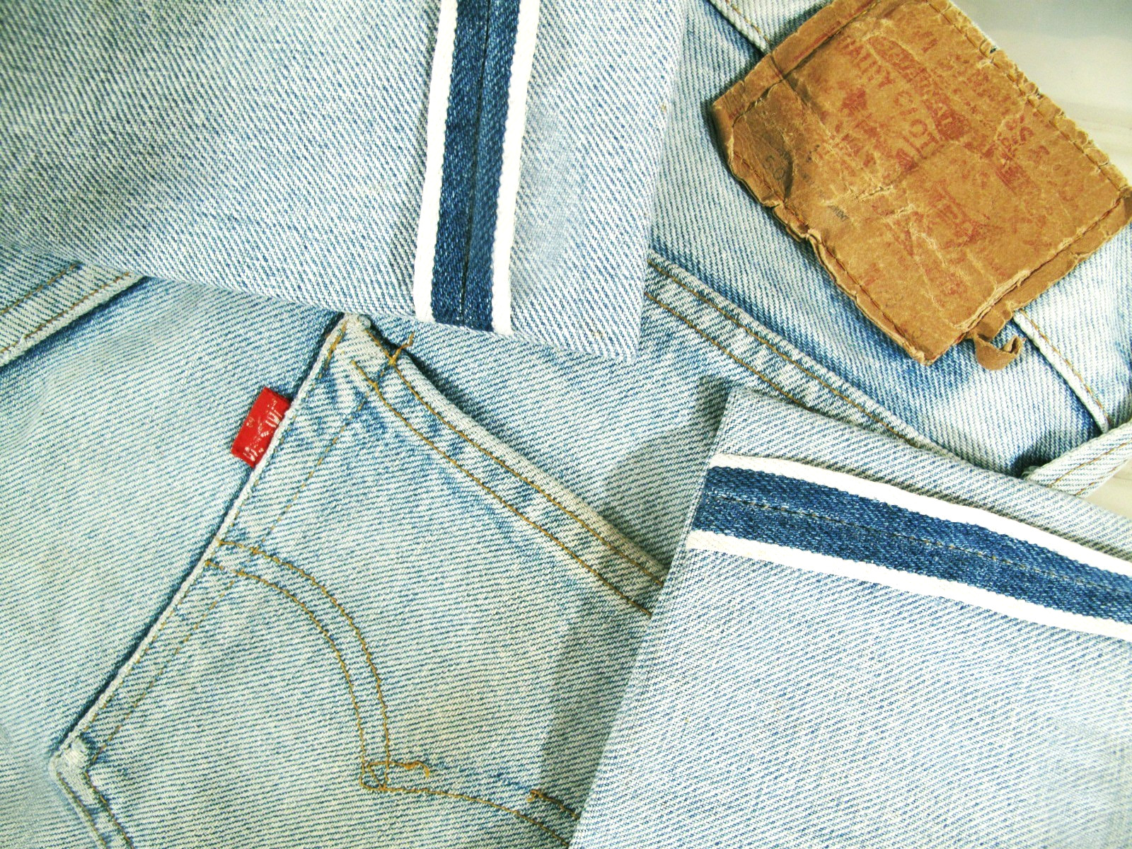 HOT VTG 80s USA Men LEVI'S 501 SELVEDGE BUTTON 6 LIGHT Jeans 28 x28 (*Fit 25x28)