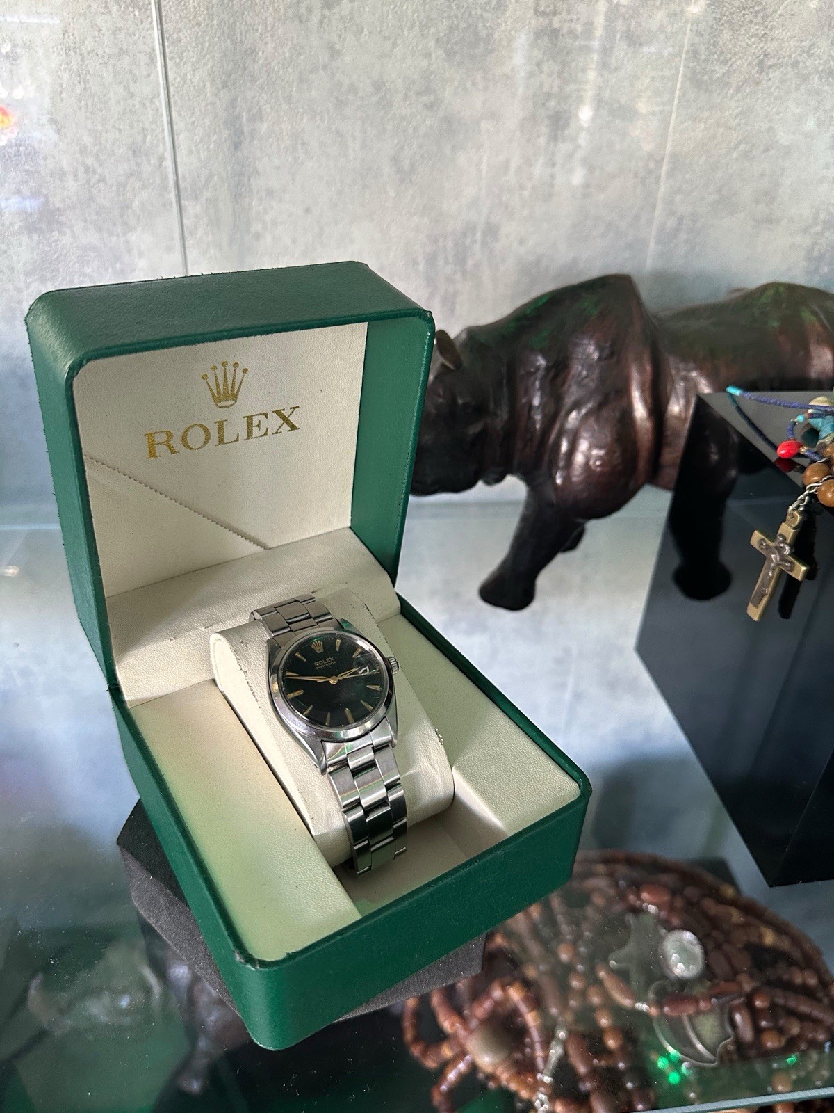 ROLEX Oyster Date Precision 6694 vintage Hand Winding Men's Watch