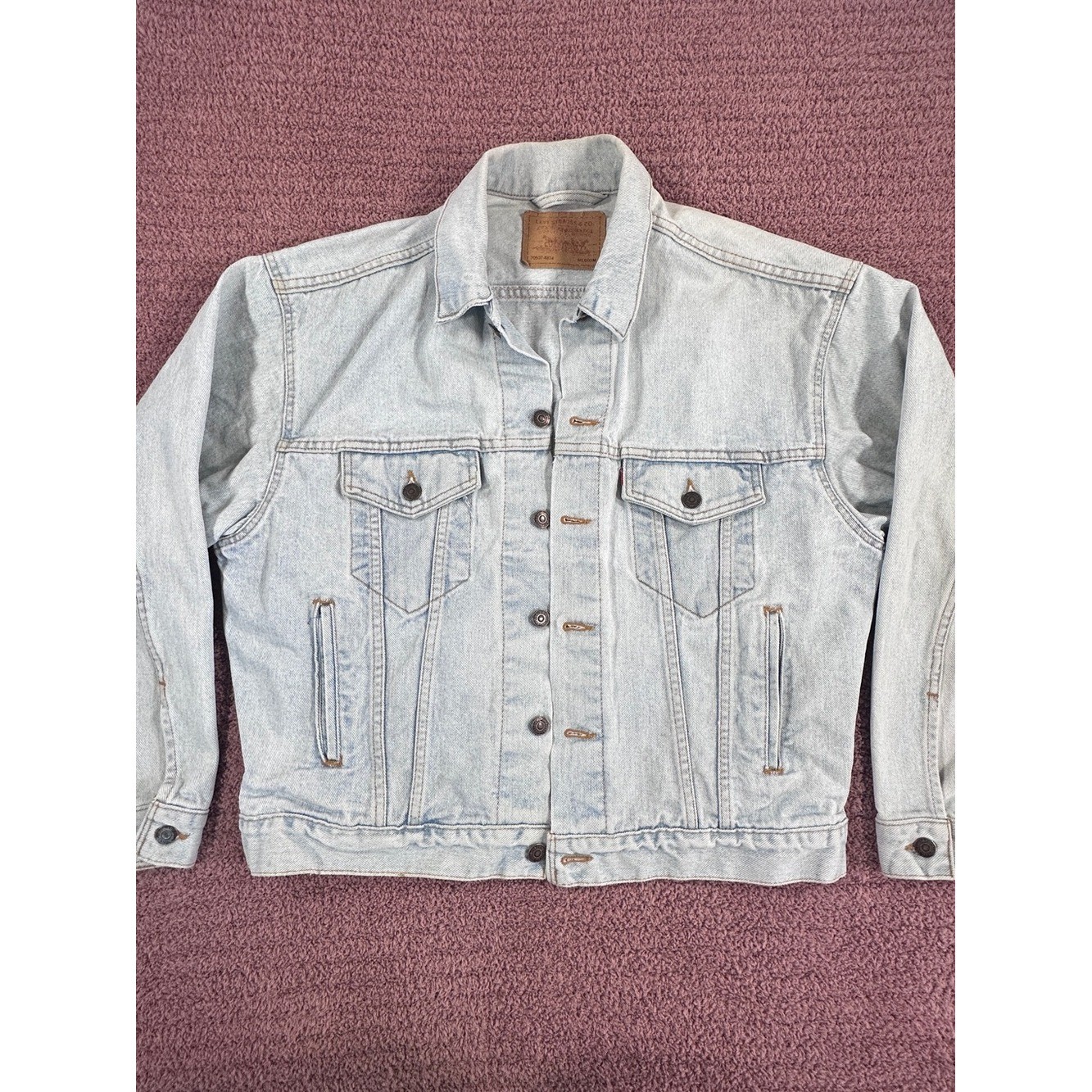 Vintage Levi's Light Blue Denim Trucker Jacket-Medium