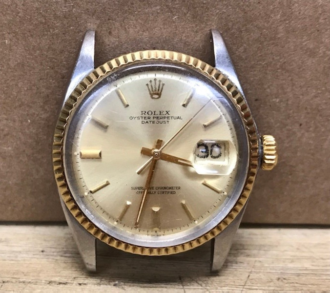 Rolex Datejust 1601 36mm Two Tone Automatic Champagne Dial Vintage 1970 Watch