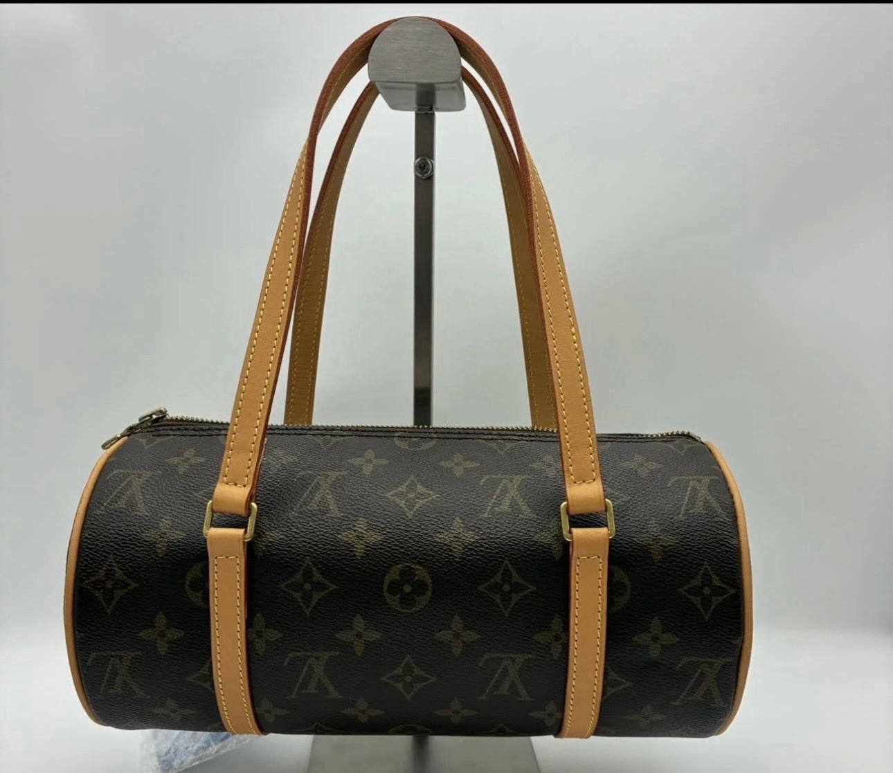 Pre-owned Louis Vuitton Monogram Papillon 26 Vintage Boston Bag
