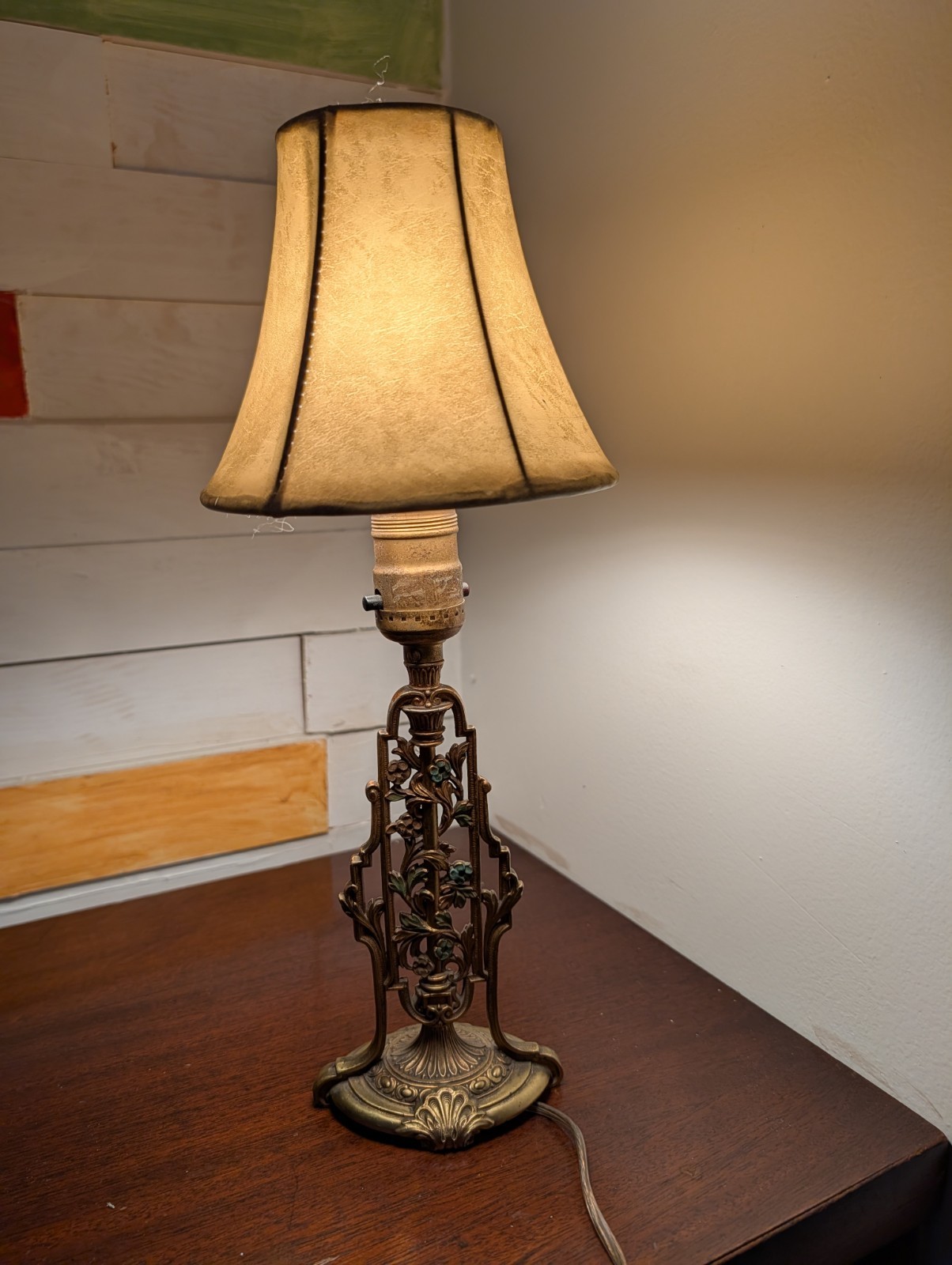Vintage Art Deco Bronze Table Lamp
