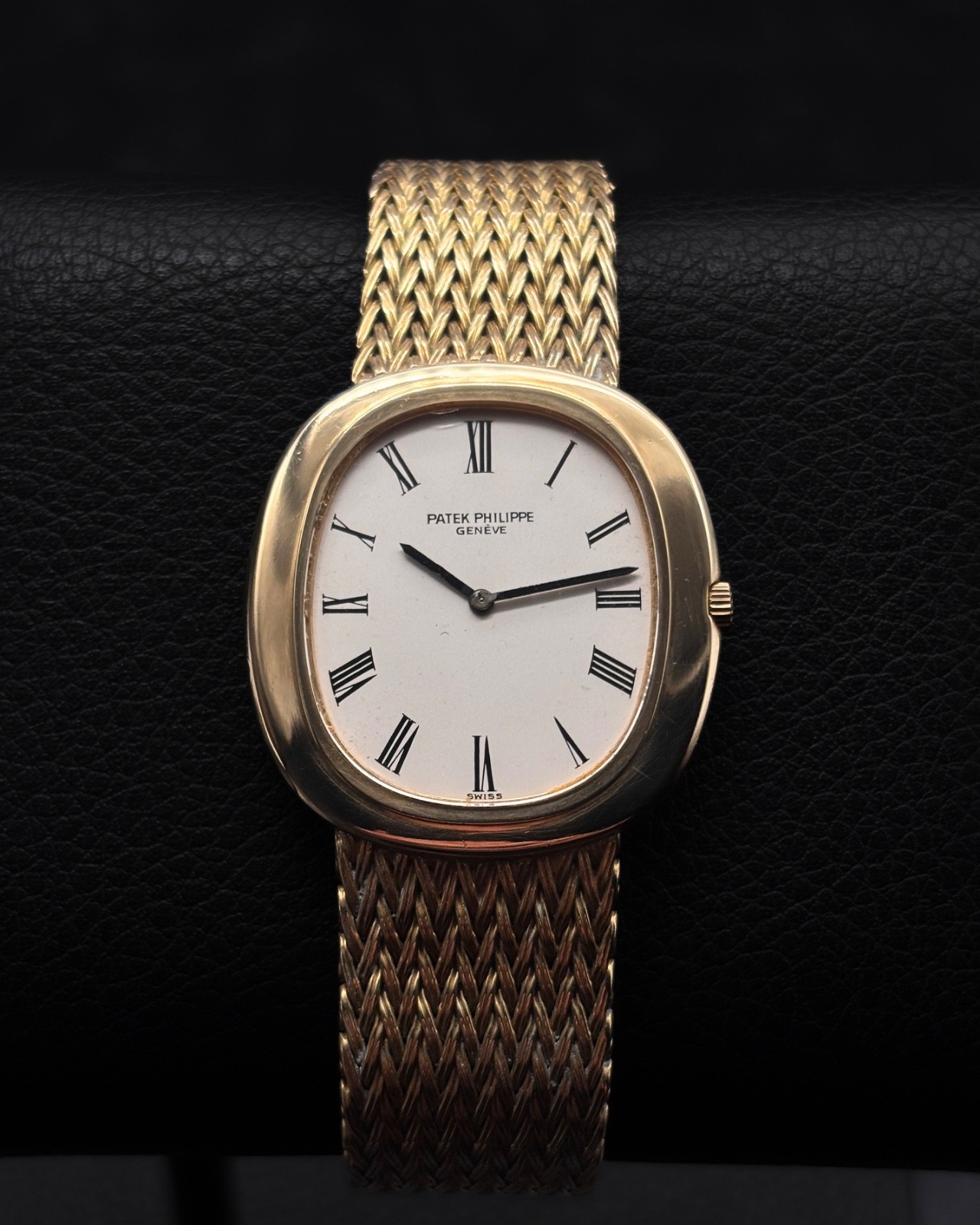 Patek Philippe Golden Ellipse White Dial Yellow Gold Men's Watch Vintage