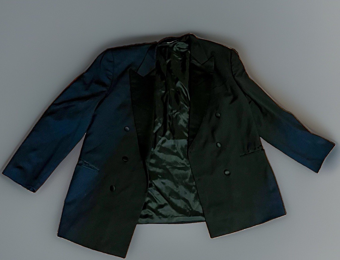 Vintage Yves Saint Laurent Pour Homme Black Double-Breasted Tuxedo / Dinner Jack