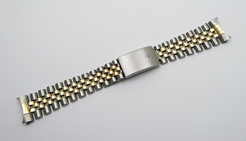 Genuine Rolex Datejust 18k Gold SS 20mm Watch Bracelet 62523 H.18 Clasp J3 1985