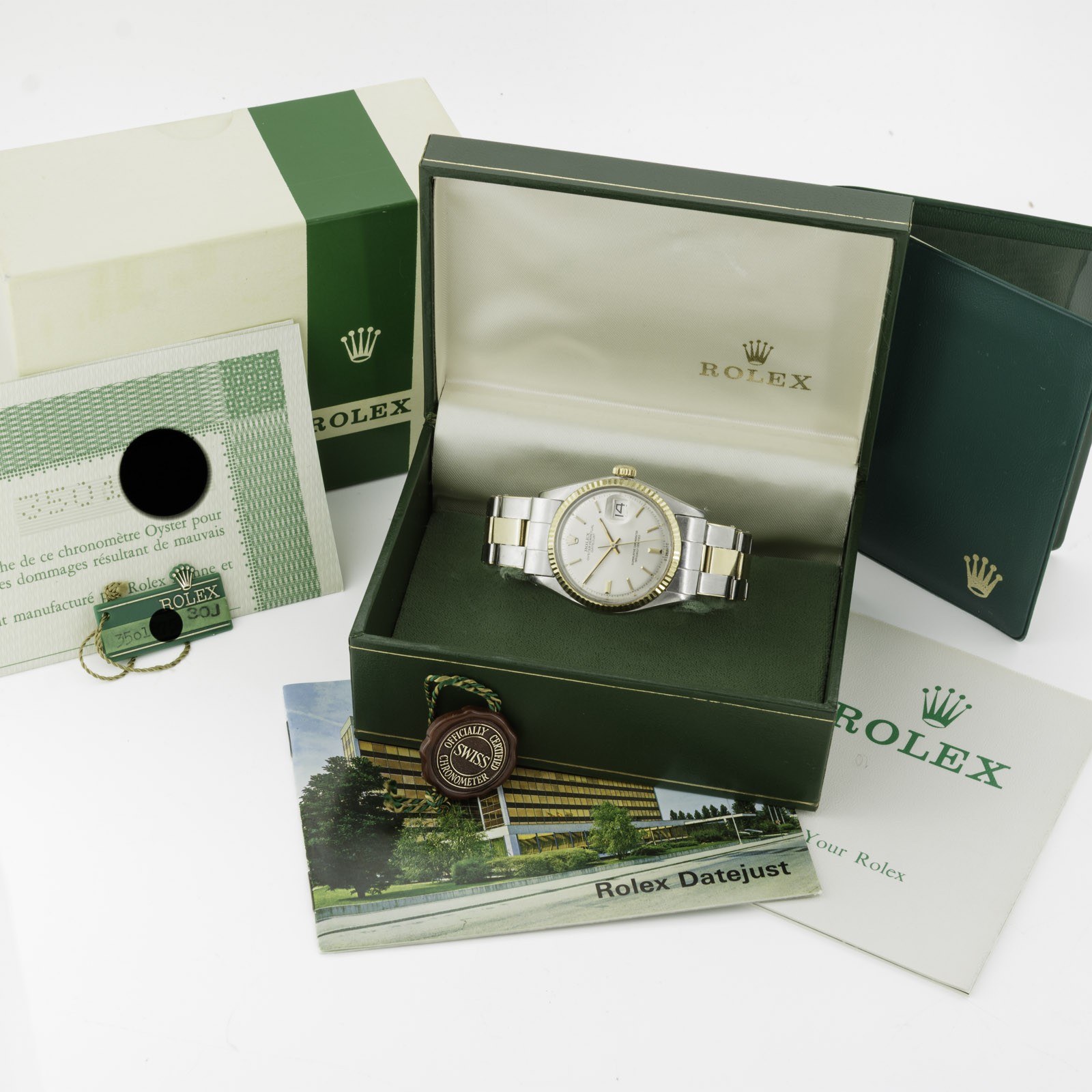 Vintage Rolex Datejust Ref. 1601 36mm Two-Tone Silver Dial Wristwatch #W337943-2