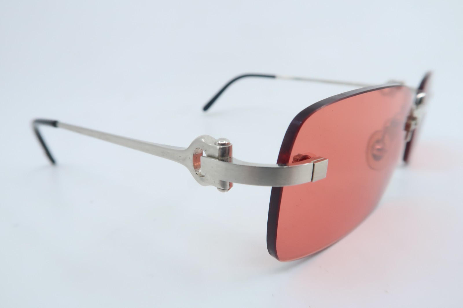 Vintage Cartier PARIS rimless sunglasses SL#3382490 size 55-19 135 France KILLER