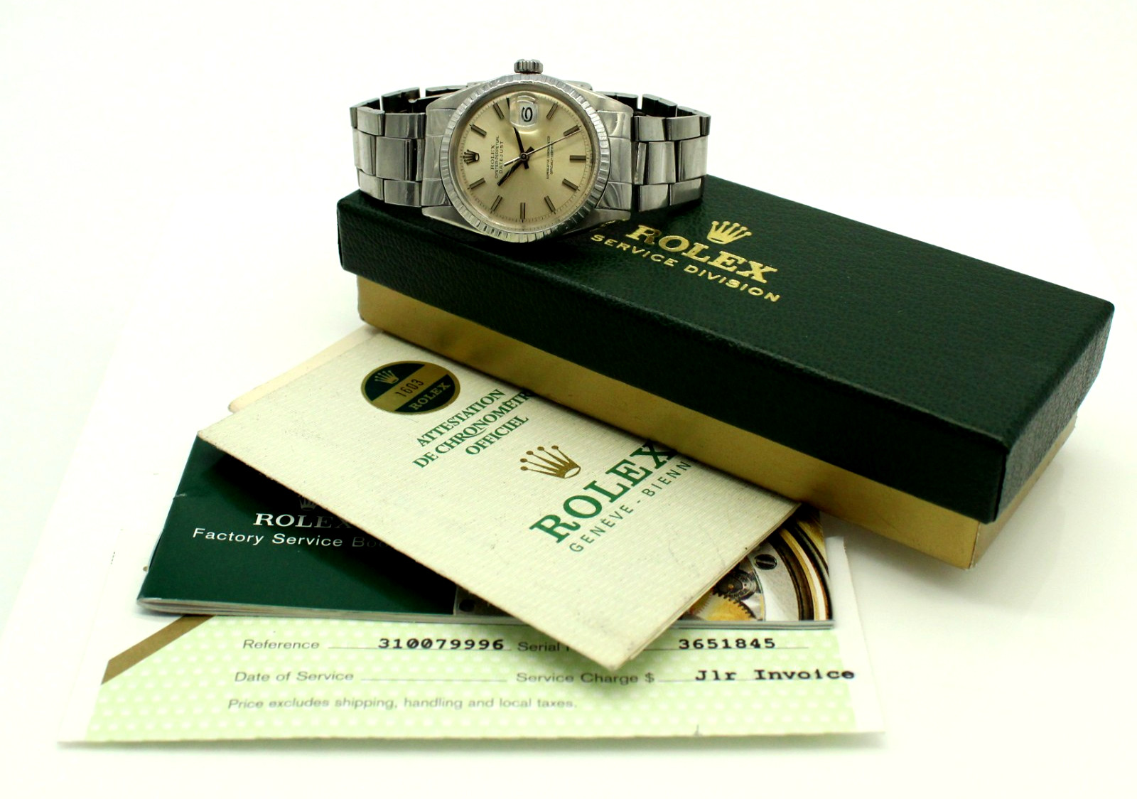Vintage Rolex Stainless Steel Oyster Perpetual 1603 Datejust 36mm Watch LW-342