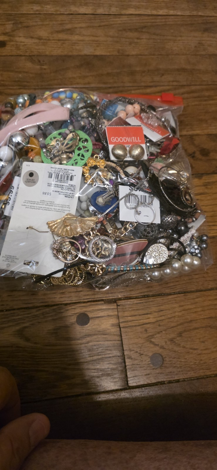 3 Pound Unsorted Huge Lot Jewelry VTG Now Junk Art Craft Treasure Box