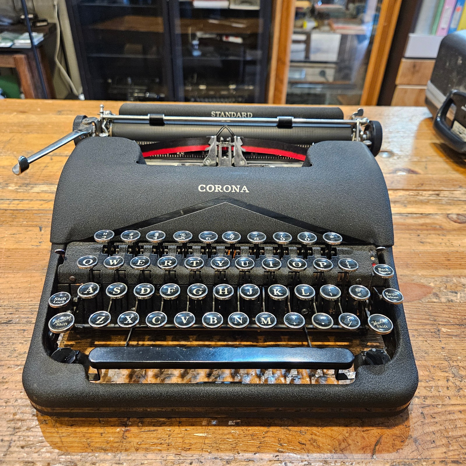 Professionally Serviced 1940 Corona Standard Vintage Typewriter