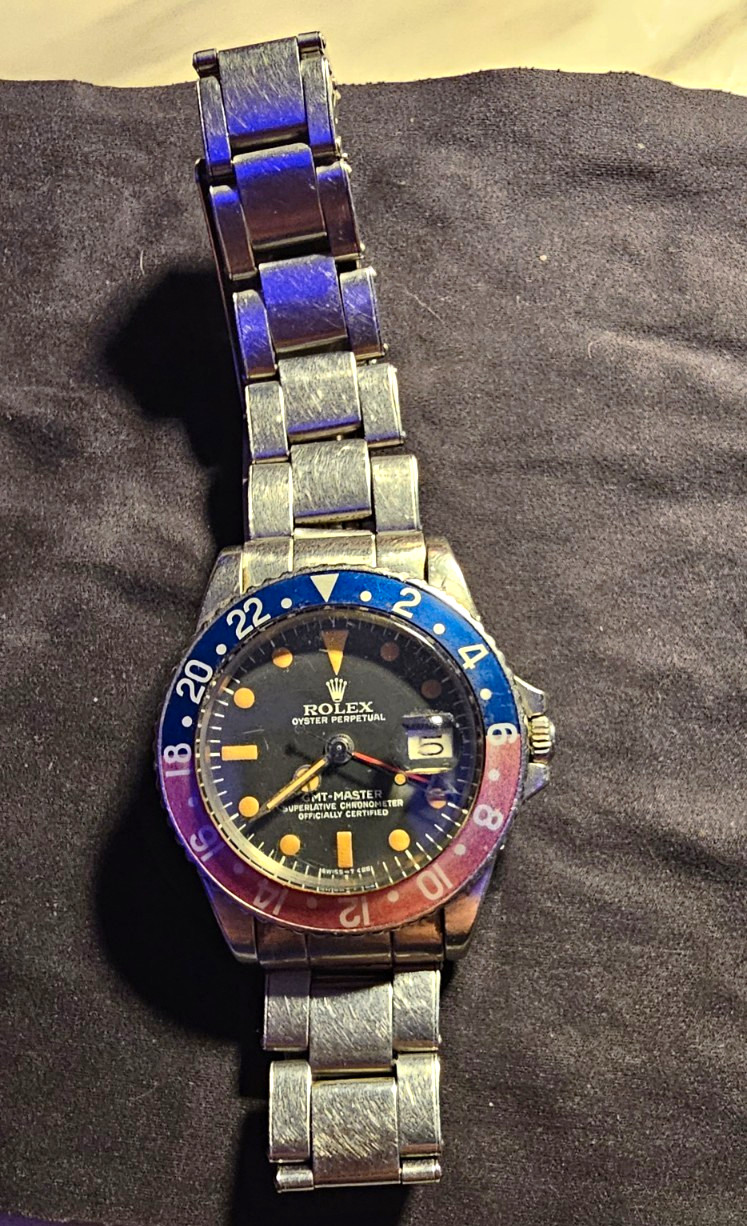 Circa 1969 Vintage Rolex GMT Master Watch #1675 Original, Ultra Rare!!!