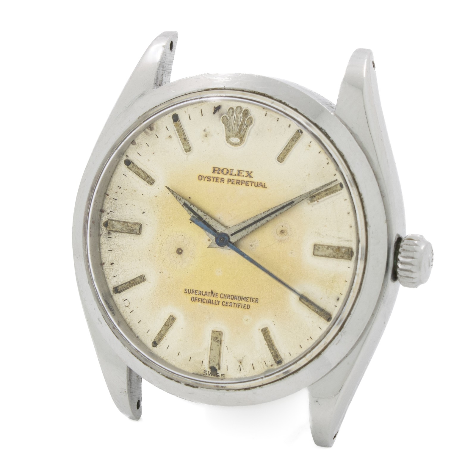Vintage Rolex Oyster Perpetual Ref. 1002 34mm Silver Dial Men's Watch #W331521-1