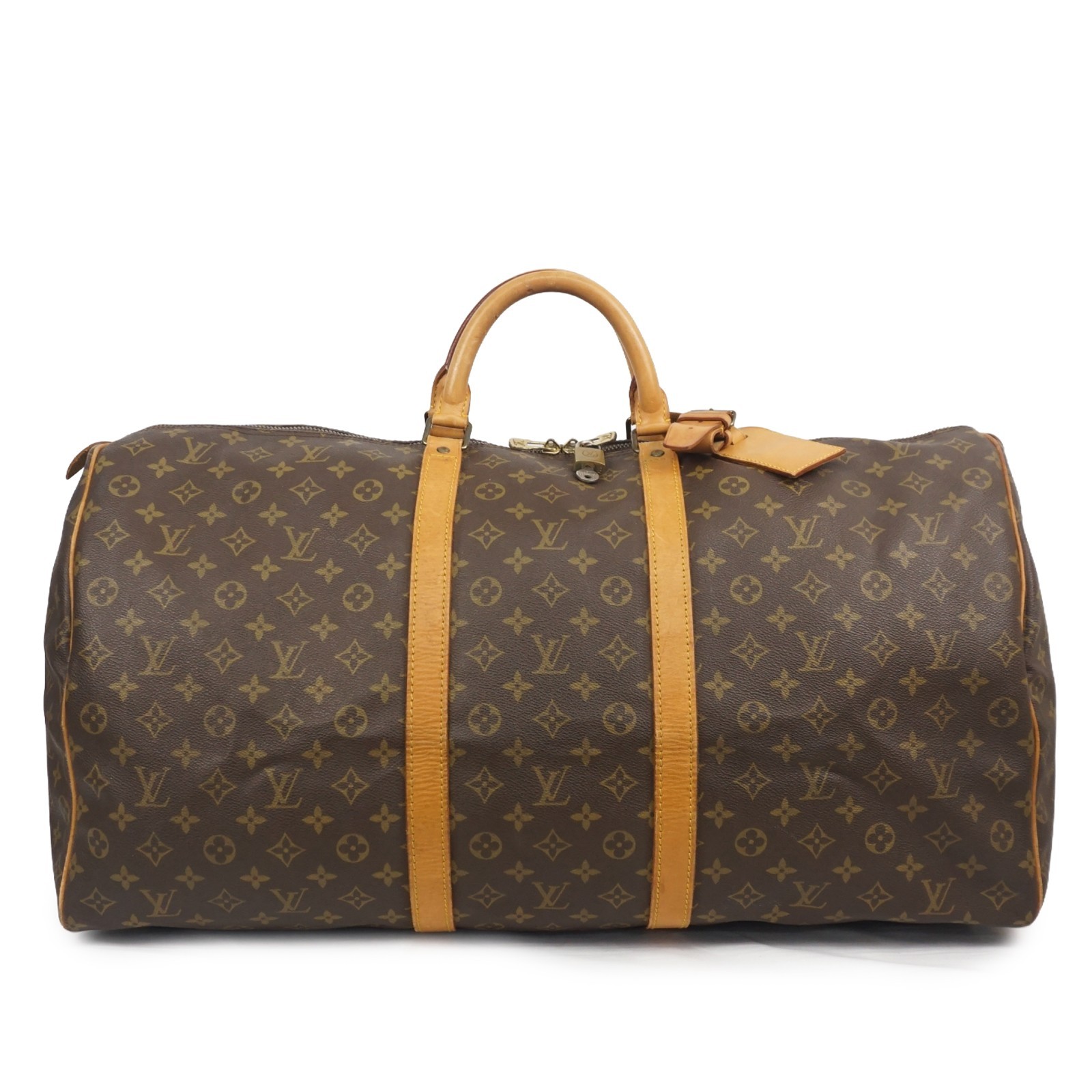 LOUIS VUITTON Keepall 60 Boston Bag Travel Bag M41422 Monogram Brown Vintage 851