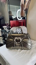 GUCCI TOM FORD Dragon Metallic Gold Leather Bag Jeweled Rare Archive Vintage