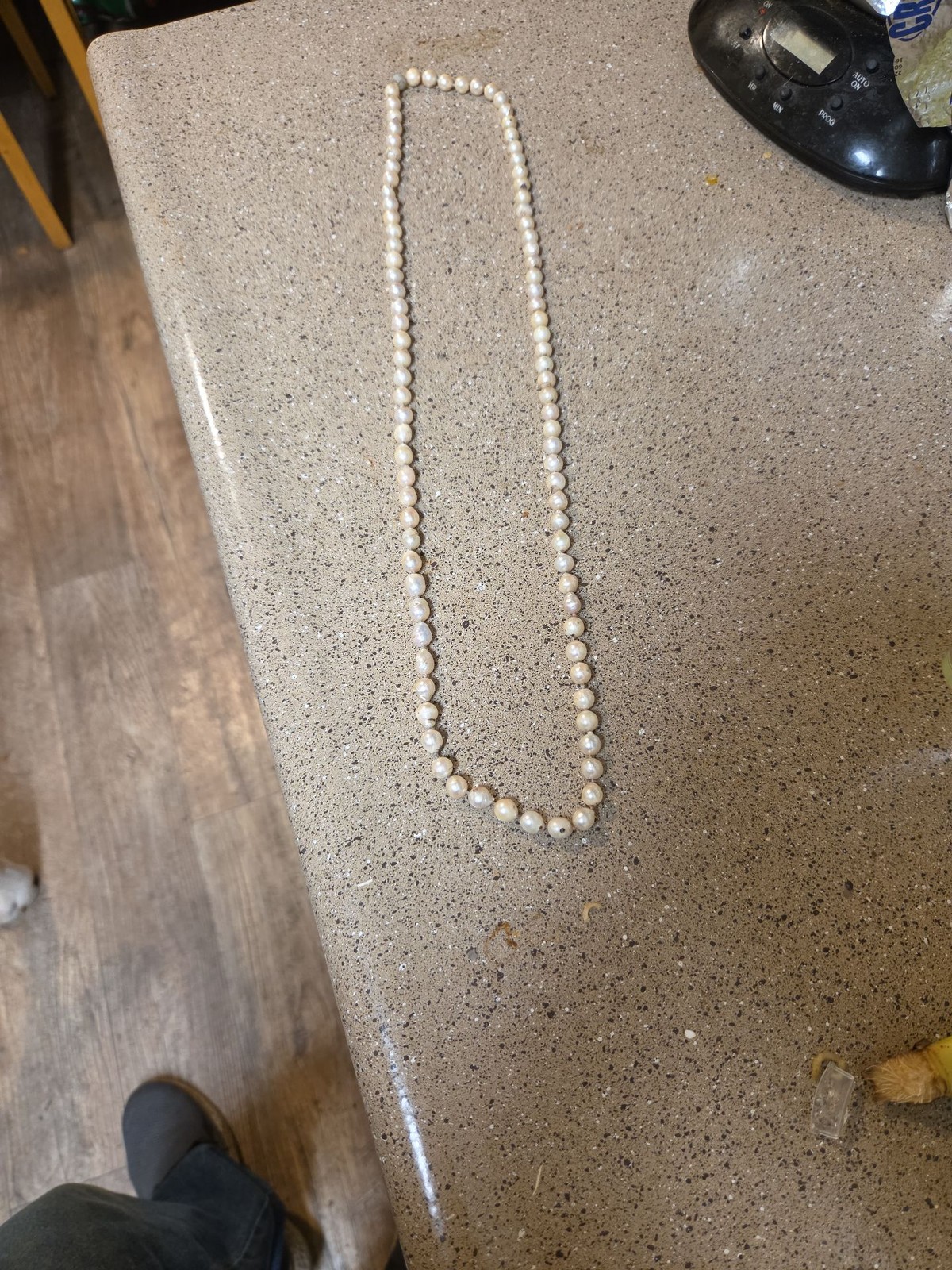 Vintage Hand-Knotted Freshwater Cultured Pearl Strand Necklace