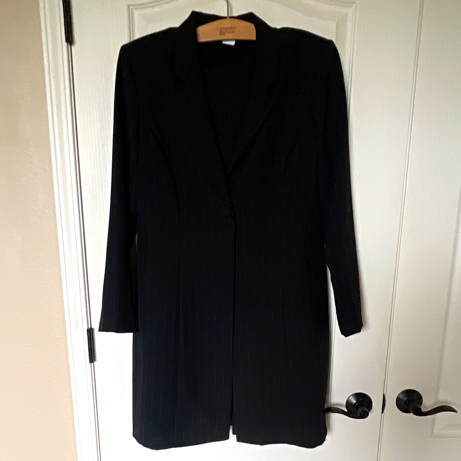 Vintage Alyn Paige Women’s Black Dress Suit Blazer Set Size 16 2 Piece 90s