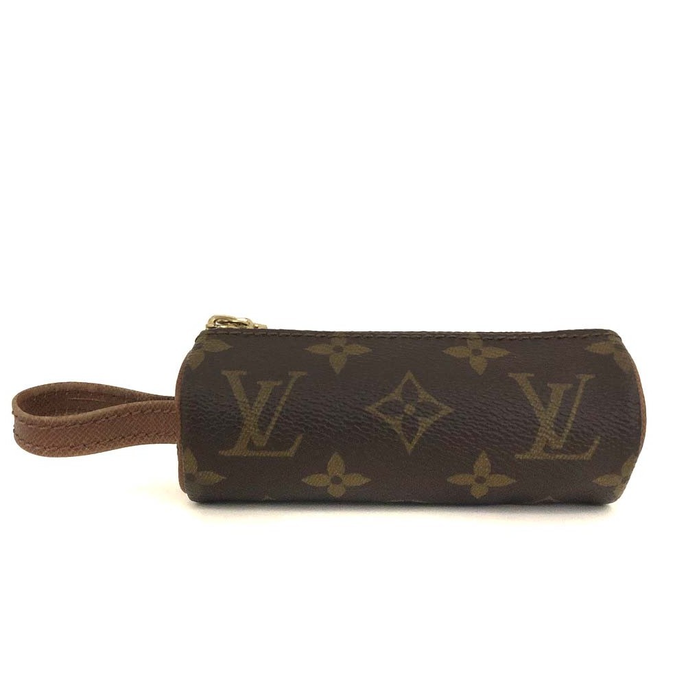 EGA Rare Vintage Louis Vuitton Monogram Golf Ball Holder Pouch Brown/3CJ1777