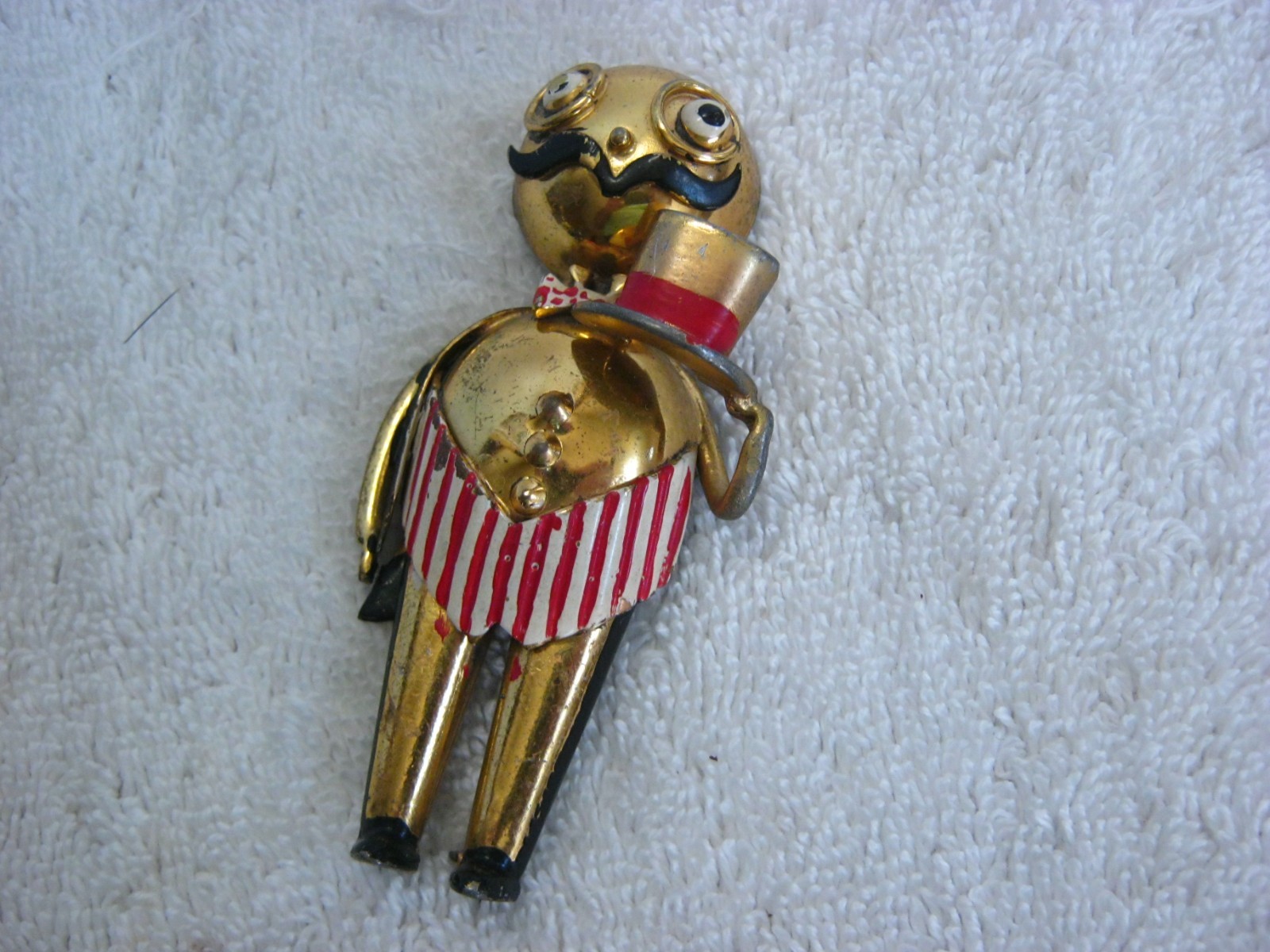 Rare Unsigned  Vintage Art Deco Elsa Schiaparelli Whimsical Figural Brooch Pin
