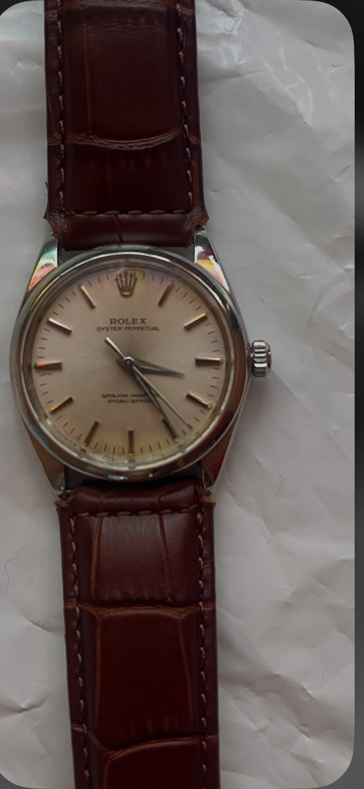 rolex oyster perpetual 34mm vintage watch just fully serviced