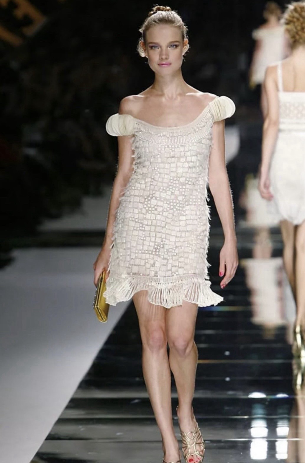 Valentino Dress. Season S/S 2008 catwalk, vintage couture.