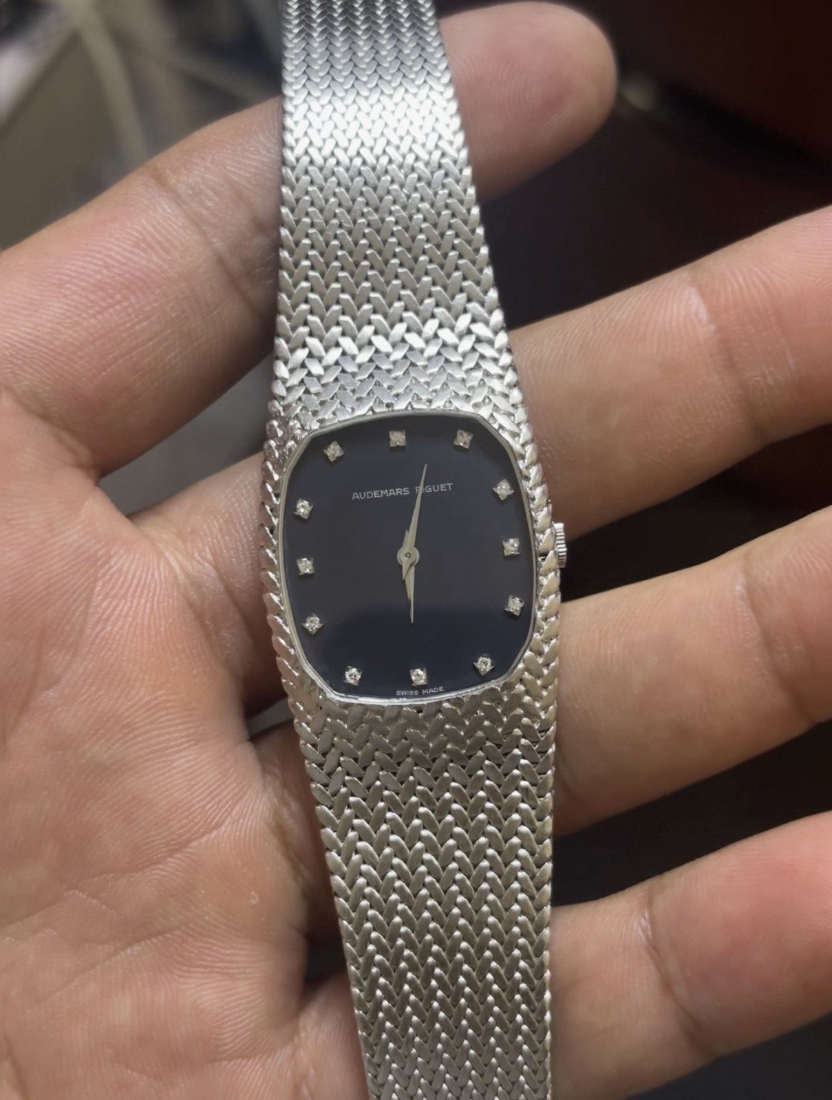 1970's Audemars Piguet Vintage Cobra Watch Diamond Dial