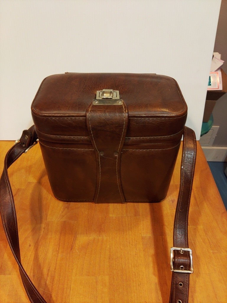 Vintage Leather Camera Case With Strap Made In USA