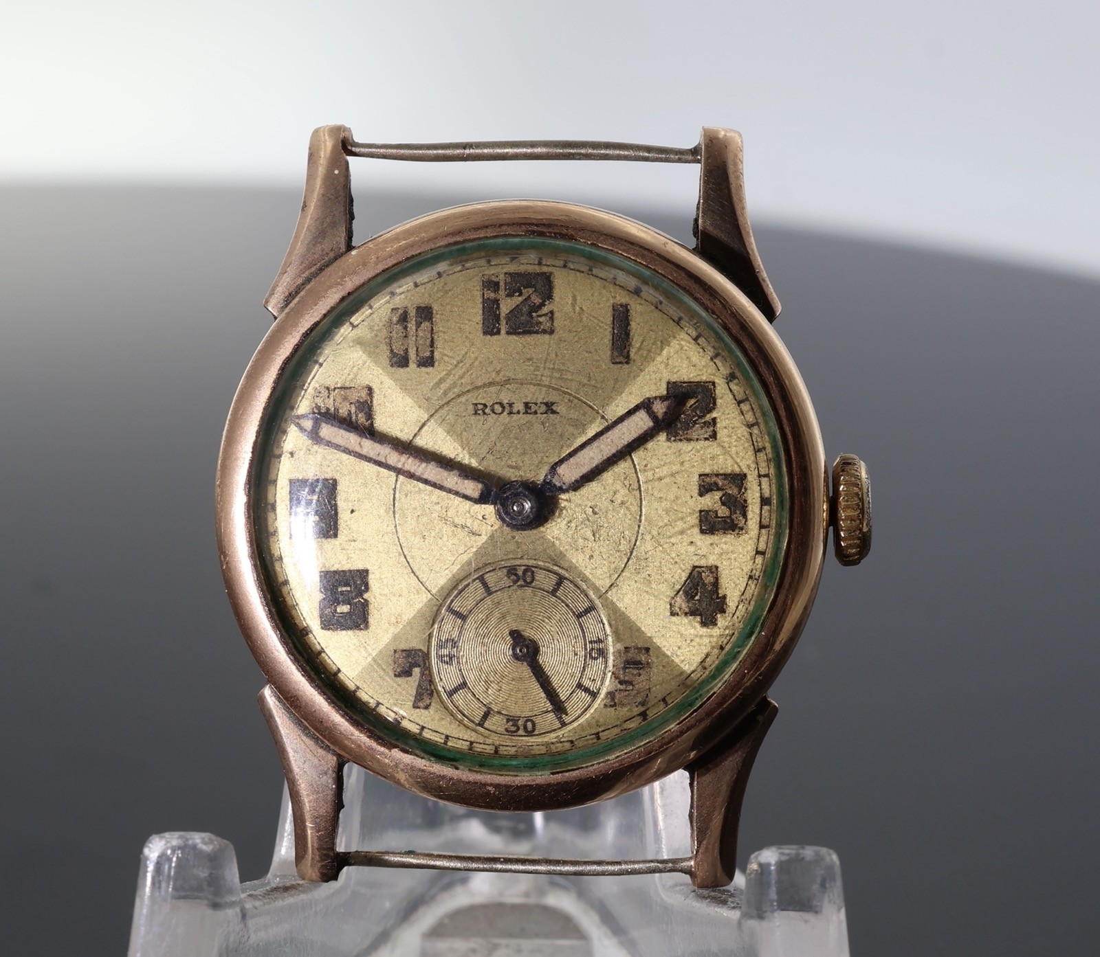 Vintage 1940s Rolex Gold Filled Boys Size Manual Wind Wrist Watch $1 N/R