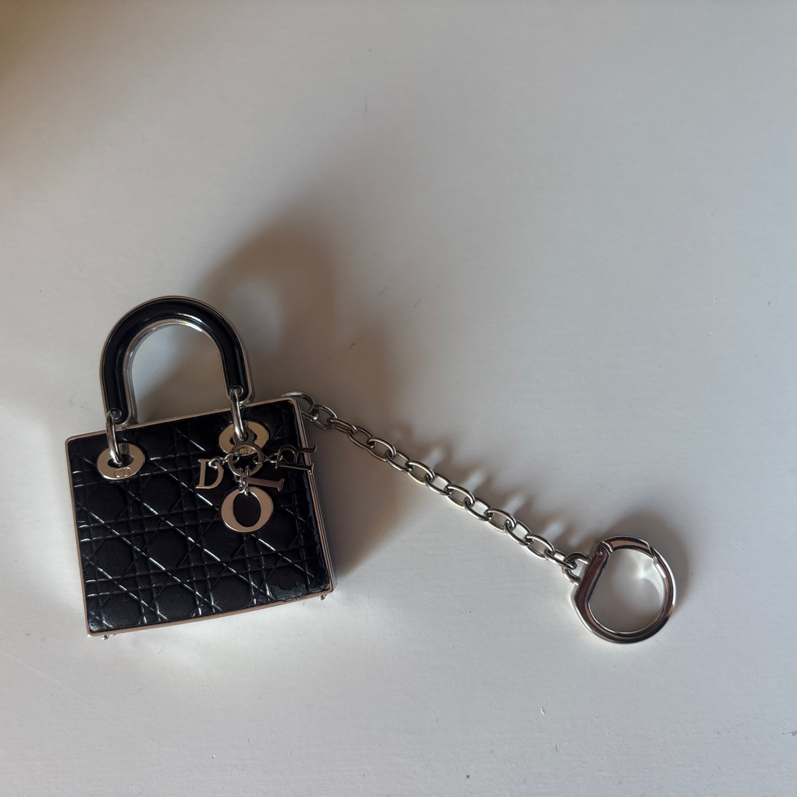 DIOR Lady Dior Bag Charm Keychain Vintage makeup