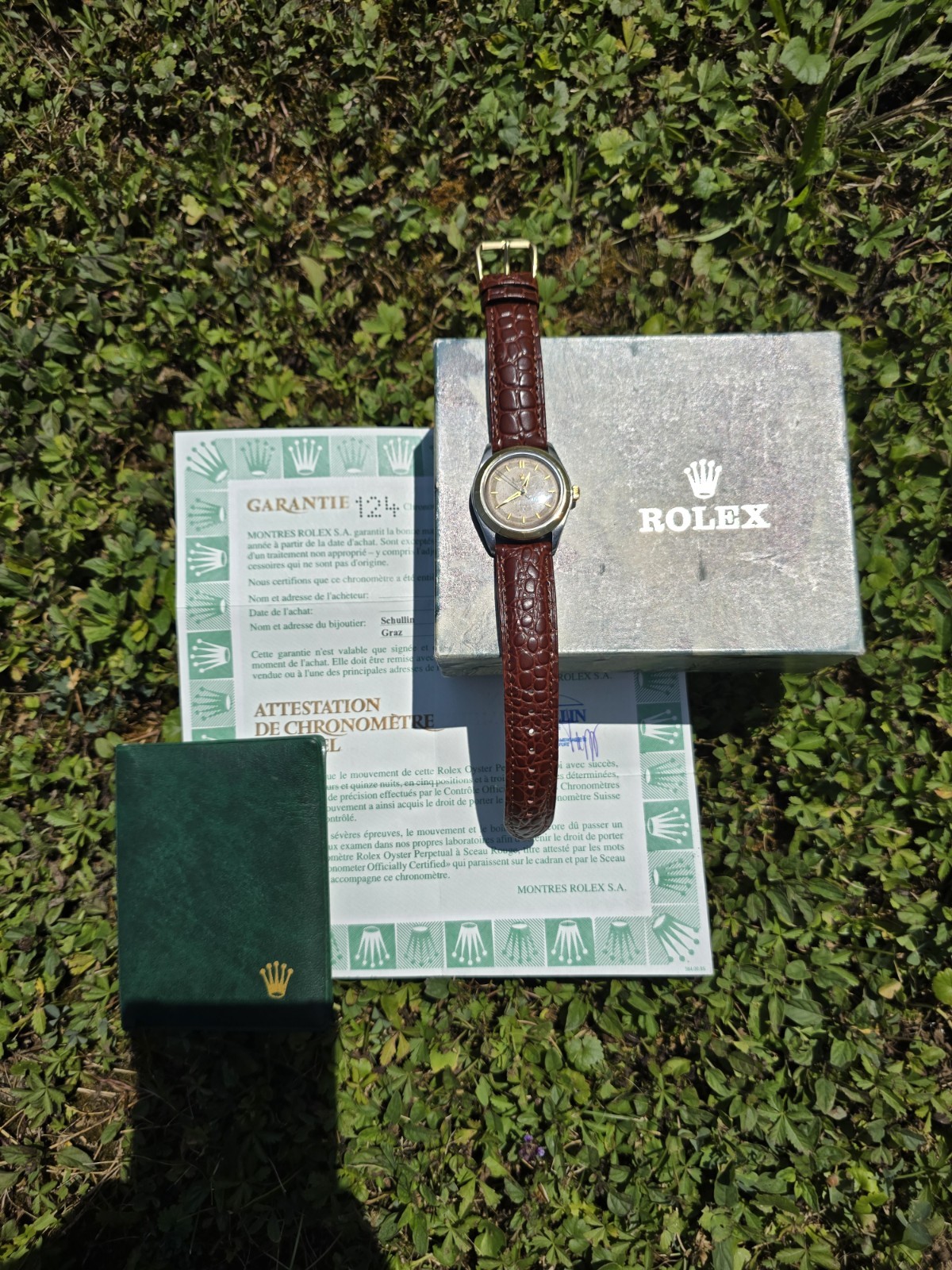 Rolex Oyster Precision Ref. 6083 Vintage c.1950 Papers & Rolex Outer Box