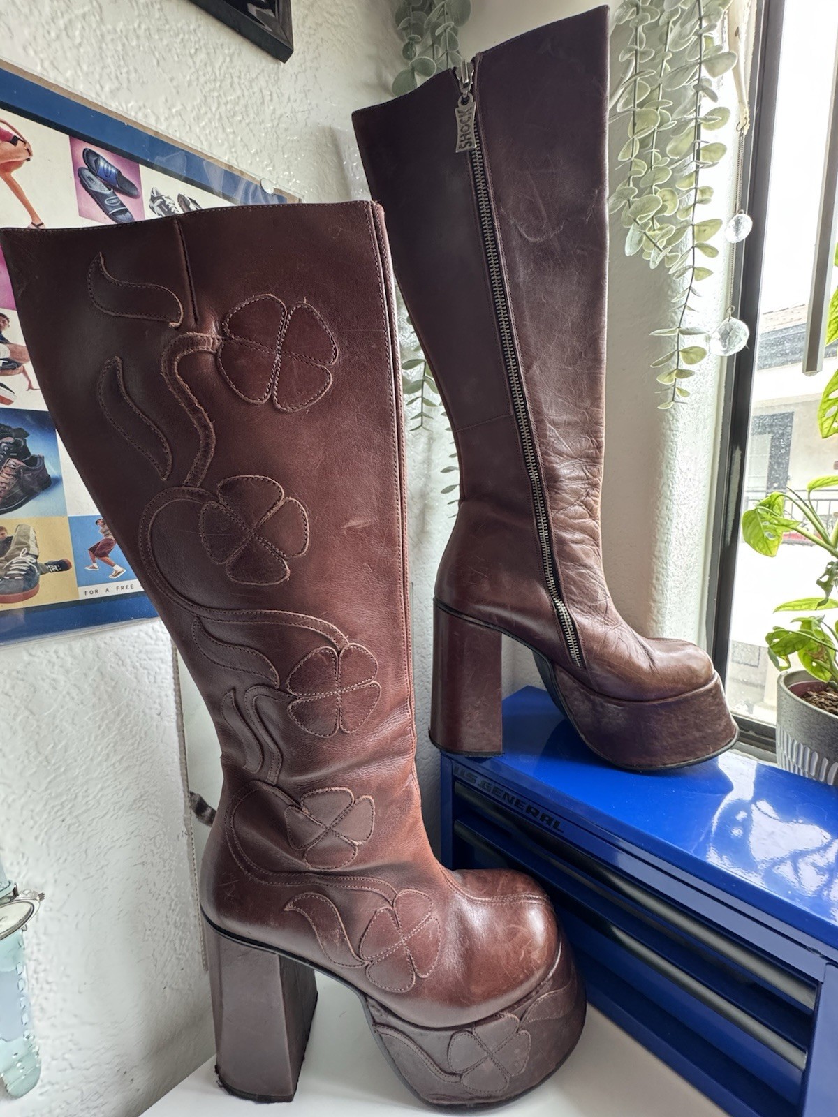 Vintage Shock Platform Boots