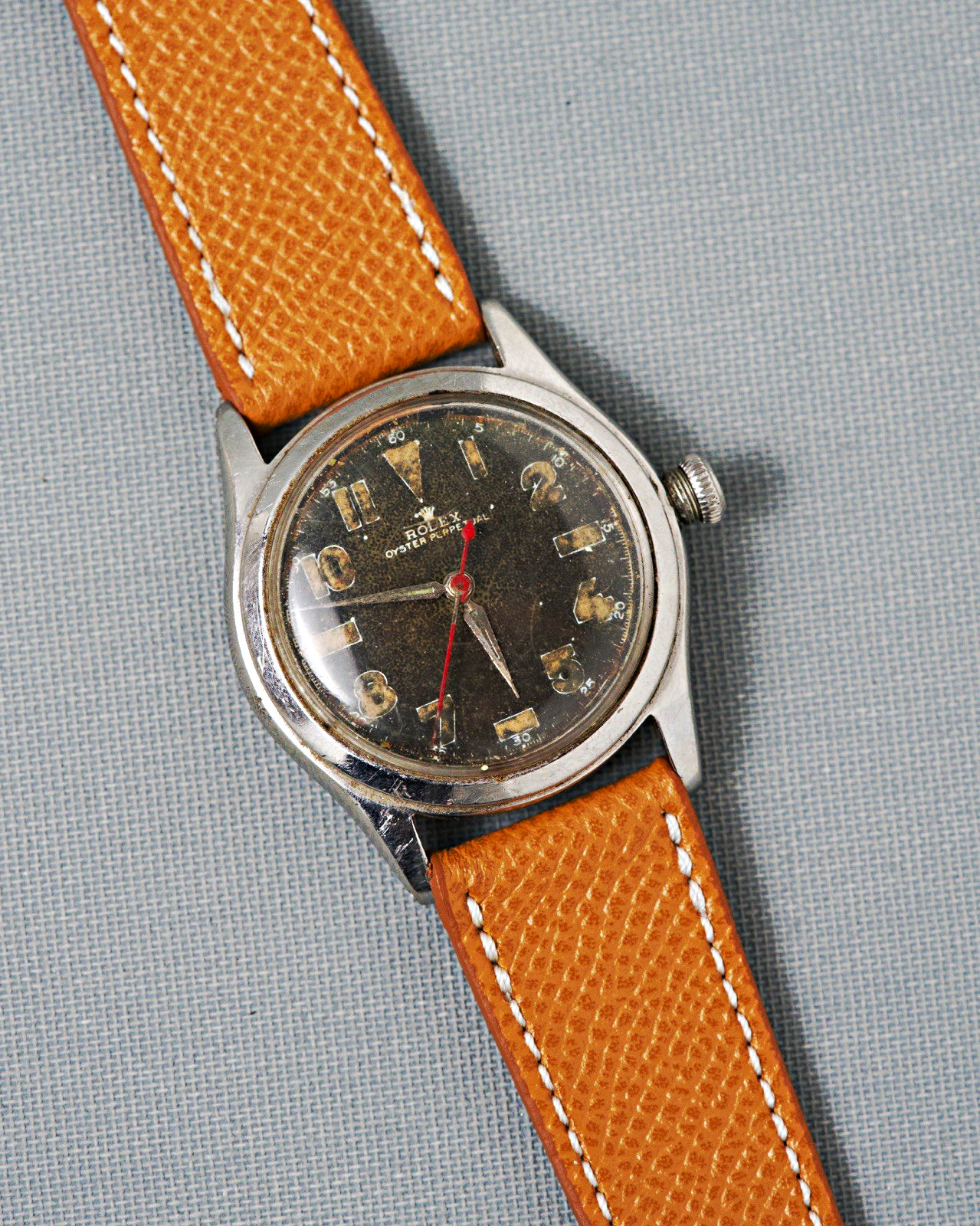 Vintage Rolex Oyster Ref. 6082, Black Dial, Needs Repair